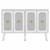 HANAH HOME Komoda Derasi White Gold