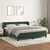 Vidaxl Box spring postelja z vzmetnico temno zelena 180x200 cm žamet
