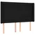 vidaXL Box spring postelja z vzmetnico LED črna 140x200 cm blago