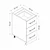 Hanah Home kuhinjski element Minar 7983, 40 cm, beli