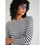 Lindex Majica Pacific  temno modra / bela