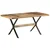 vidaXL Jedilna miza 160x80x76 cm robusten mangov les