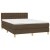 vidaXL vidaXL Box spring postelja z vzmetnico temno rjava 140x200 cm blago, (20725034)