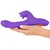 Sweet Smile Thrusting Vibrator with a Moving Ring Purple