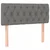 Vidaxl Box spring postelja z vzmetnico temno siva 90x190 cm blago
