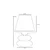Opviq Stona lampa Mars, Braon-crna