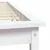 Vidaxl Posteljni okvir bel 180x200 cm trdna borovina