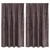 Baršunaste zavjese sa zavjesama 2 pcs Smeđa 140 x 140 cm Baršun