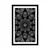 Plakat s paspartujem hipnotična Mandala v črnobeli varianti - 20x30 silver