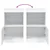 Komoda s LED svjetlima bijela 41x37x67 cm