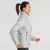 Siva ženska perjana jakna za planinarenje TREK 100
