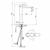 ROSAN S2 Black baterija za lavabo L (070200177)