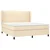 vidaXL vidaXL Box spring postelja z vzmetnico krem 180x200 cm blago, (20893664)