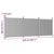 Vidaxl Ograjni panel siv 526x186 WPC