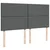 Vidaxl Box spring postelja z vzmetnico temno siva 200x200 cm blago