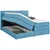 Esposa BOXSPRING POSTELJA 200 cm x 200 cm , tekstil modra