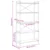 Polica Crni hrast 80 x 30 x 155 cm Konstruirano drvo