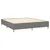 vidaXL Box spring postelja z vzmetnico temno siva 180x200 cm blago