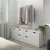 NORDLI Predalnik s 6 predali, bela, 160x169 cm