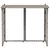 Sklopivi vrtni stol sivi 90x51x75 cm poliratan