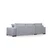 Atelier del Sofa Ugaona garnitura Loop 13 95x85x290cm Svetlosiva