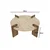 HANAH HOME Sto za dnevnu sobu Avoure Travertine Walnut