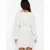 Trendyol Ecru Mini Woven Tied Linen Blend Beach Dress