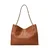 Usnjena torbica Lauren Ralph Lauren rjava barva, 431969352