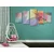 5-delna slika žile na barvnih listih - 200x100
