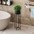 Aberto Design Dekorativna saksija GED-025, 23x78x23 cm, O 20 cm,, Crna