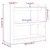 Konzolni stol boja hrasta 100x35x90 cm konstruirano drvo