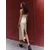 Bershka Obleka  rjava / pastelno rumena