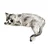 Aberto Design Dekorativna figura Cat, Bela
