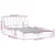 Vidaxl Posteljni okvir brez vzmetnice Hanko krem 140x190 cm blago