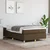 Vidaxl Box spring postelja z vzmetnico temno rjava 120x190 cm blago
