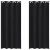 Zavjese za blackout s prstenovima 2 pcs Crna 245 x 140 cm
