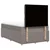 Vidaxl Box spring postelja z vzmetnico taupe 120x200 cm blago