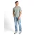 TOM TAILOR DENIM Majica pastelno zelena/marelica/bela