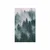Plakat s paspartujem gore v meglici - 40x60 black