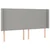 Vidaxl Box spring postelja z vzmetnico LED sv. siva 160x200 cm blago