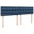 Vidaxl Box spring postelja z vzmetnico modra 200x200 cm blago