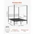 VEVOR Postelja s baldahinom 1965x1370x1830 mm črna