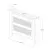Hanah Home Maska za radijator Termora, 112x82x30 cm, Bela