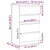 Vidaxl Komoda bela 60x35x98,5 cm konstruiran les
