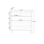 HANAH HOME Bela mat komoda Rb 071