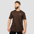 GymBeam Muška majica Basic Chocolate Brown
