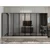 Hanah Home ormar sa reflektujućim staklom Nisa 20664, 360 cm, peščar