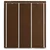 Vidaxl Garderobna omara s predelki in palicami rjava 150x45x175cm