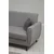 Atelier del Sofa Trosed na razvlačenje Zaden 207x86x77cm Svetlosivi