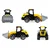 LENA Car Truxx 2 nakladalnik plastika 34cm s figurico 24m+